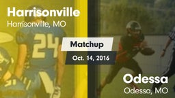 Matchup: Harrisonville High vs. Odessa  2016