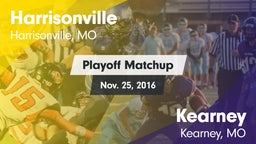 Matchup: Harrisonville High vs. Kearney  2016