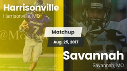 Matchup: Harrisonville High vs. Savannah  2017