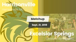 Matchup: Harrisonville High vs. Excelsior Springs  2018