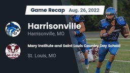 Recap: Harrisonville  vs. Mary Institute and Saint Louis Country Day School 2022