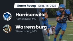Recap: Harrisonville  vs. Warrensburg  2022
