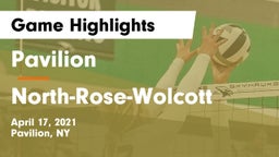 Pavilion  vs North-Rose-Wolcott Game Highlights - April 17, 2021