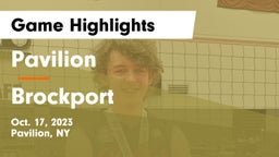 Pavilion  vs Brockport  Game Highlights - Oct. 17, 2023