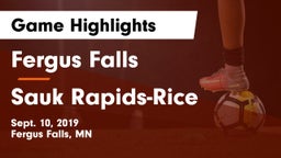 Fergus Falls  vs Sauk Rapids-Rice  Game Highlights - Sept. 10, 2019