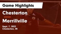 Chesterton  vs Merrillville  Game Highlights - Sept. 7, 2022