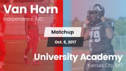 Matchup: Van Horn  vs. University Academy 2017