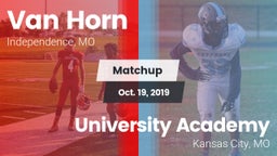 Matchup: Van Horn  vs. University Academy 2019