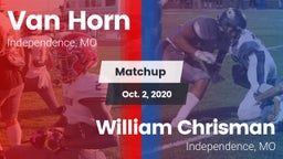 Matchup: Van Horn  vs. William Chrisman  2020