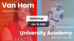 Matchup: Van Horn  vs. University Academy 2020