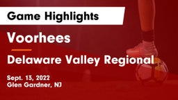 Voorhees  vs Delaware Valley Regional  Game Highlights - Sept. 13, 2022