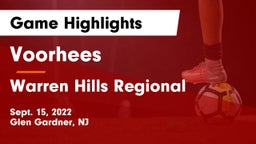 Voorhees  vs Warren Hills Regional  Game Highlights - Sept. 15, 2022