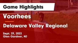 Voorhees  vs Delaware Valley Regional  Game Highlights - Sept. 29, 2022