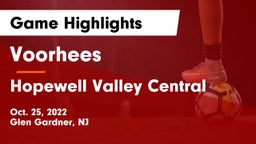 Voorhees  vs Hopewell Valley Central  Game Highlights - Oct. 25, 2022