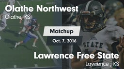 Matchup: Olathe Northwest vs. Lawrence Free State  2016