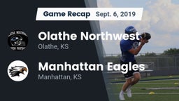 Recap: Olathe Northwest  vs. Manhattan Eagles  2019