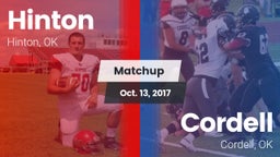 Matchup: Hinton  vs. Cordell  2017