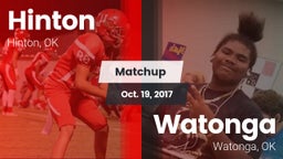 Matchup: Hinton  vs. Watonga  2017
