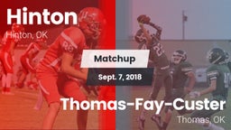 Matchup: Hinton  vs. Thomas-Fay-Custer  2018