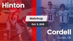 Matchup: Hinton  vs. Cordell  2018