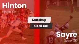 Matchup: Hinton  vs. Sayre  2018