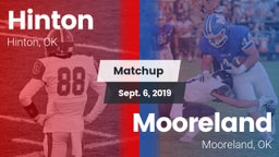 Matchup: Hinton  vs. Mooreland  2019