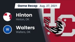 Recap: Hinton  vs. Walters  2021