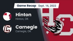 Recap: Hinton  vs. Carnegie  2022