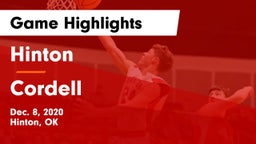Hinton  vs Cordell  Game Highlights - Dec. 8, 2020