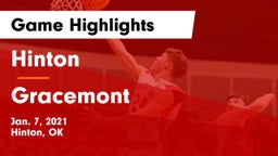 Hinton  vs Gracemont  Game Highlights - Jan. 7, 2021