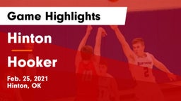 Hinton  vs Hooker  Game Highlights - Feb. 25, 2021