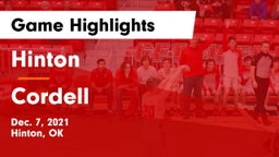 Hinton  vs Cordell Game Highlights - Dec. 7, 2021