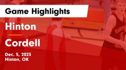 Hinton  vs Cordell  Game Highlights - Dec. 5, 2023