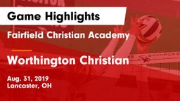Fairfield Christian Academy  vs Worthington Christian  Game Highlights - Aug. 31, 2019