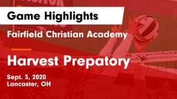 Fairfield Christian Academy  vs Harvest Prepatory Game Highlights - Sept. 3, 2020