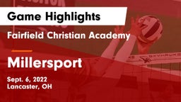 Fairfield Christian Academy  vs Millersport Game Highlights - Sept. 6, 2022