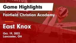 Fairfield Christian Academy  vs East Knox  Game Highlights - Oct. 19, 2022