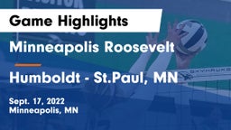 Minneapolis Roosevelt  vs Humboldt  - St.Paul, MN Game Highlights - Sept. 17, 2022