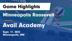 Minneapolis Roosevelt  vs Avail Academy  Game Highlights - Sept. 17, 2022