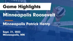 Minneapolis Roosevelt  vs Minneapolis Patrick Henry  Game Highlights - Sept. 21, 2022