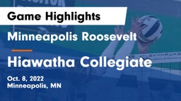 Minneapolis Roosevelt  vs Hiawatha Collegiate Game Highlights - Oct. 8, 2022