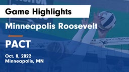 Minneapolis Roosevelt  vs PACT Game Highlights - Oct. 8, 2022