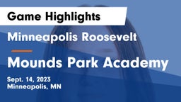 Minneapolis Roosevelt  vs Mounds Park Academy Game Highlights - Sept. 14, 2023