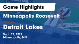Minneapolis Roosevelt  vs Detroit Lakes  Game Highlights - Sept. 23, 2023