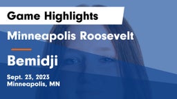 Minneapolis Roosevelt  vs Bemidji  Game Highlights - Sept. 23, 2023