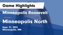 Minneapolis Roosevelt  vs Minneapolis North  Game Highlights - Sept. 27, 2023