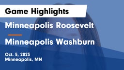 Minneapolis Roosevelt  vs Minneapolis Washburn  Game Highlights - Oct. 5, 2023