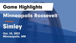 Minneapolis Roosevelt  vs Simley  Game Highlights - Oct. 24, 2023