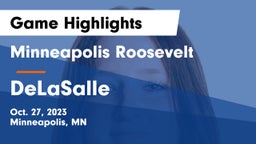 Minneapolis Roosevelt  vs DeLaSalle  Game Highlights - Oct. 27, 2023
