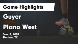 Guyer  vs Plano West  Game Highlights - Jan. 3, 2020
